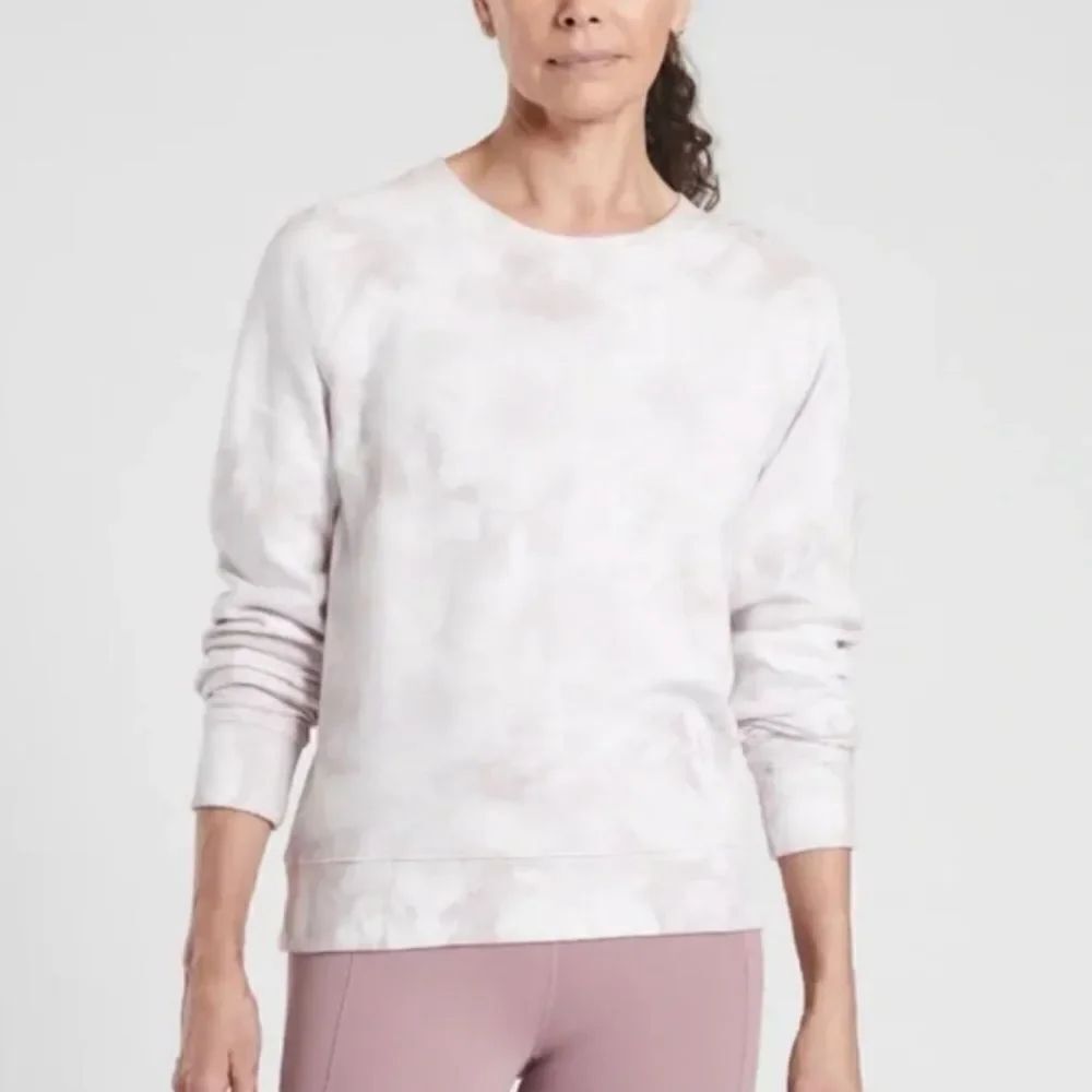 Athleta Sundown Tie Dye Sweatshirt Lavender Crewneck Sweatshirt Women’s Medium